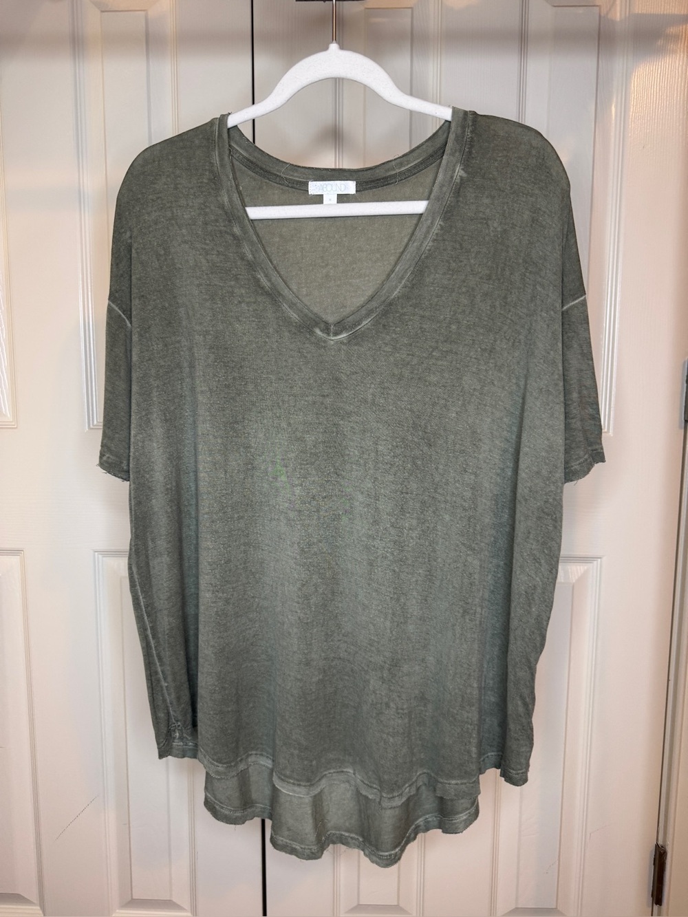 Abound tee green short sleeve women size X-Large